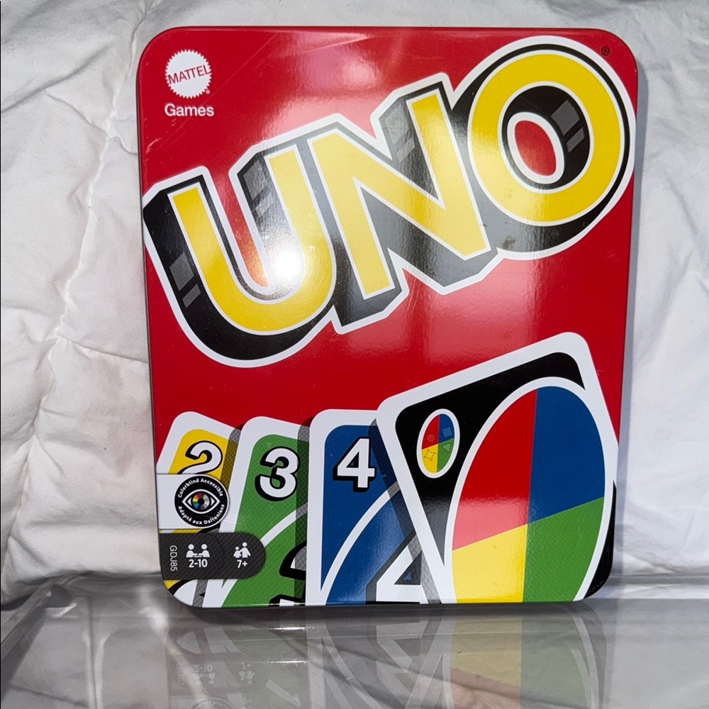 UNO Card Game in Red Tin